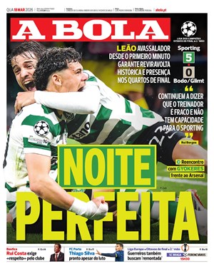 Capa de A Bola