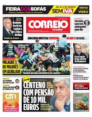 Capa de Correio da Manhã