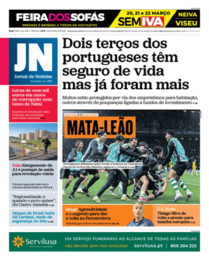 Capa de Jornal de Notícias
