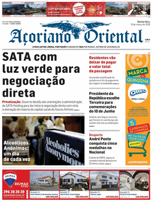 Capa de Açoriano Oriental