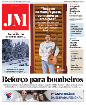 Capa de Jornal Madeira
