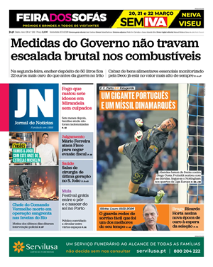 Capa de Jornal de Notícias