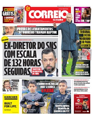 Capa de Correio da Manhã