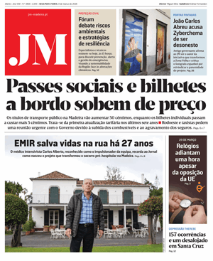 Capa de Jornal Madeira