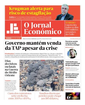 Capa de Jornal Económico