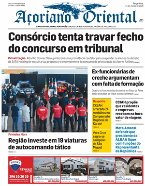 Capa de Açoriano Oriental