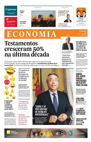 Capa de Expresso Economia
