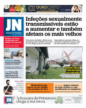 Capa de Jornal de Notícias
