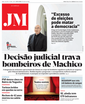 Capa de Jornal Madeira