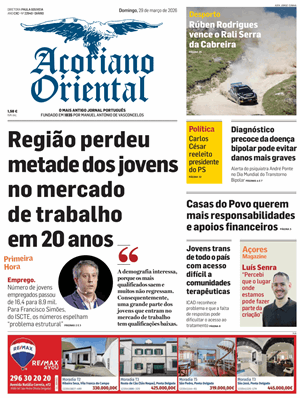 Capa de Açoriano Oriental