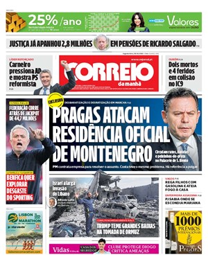 Capa de Correio da Manhã