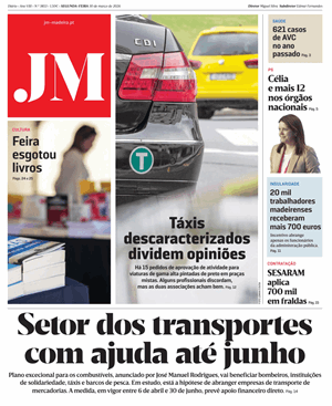 Capa de Jornal Madeira
