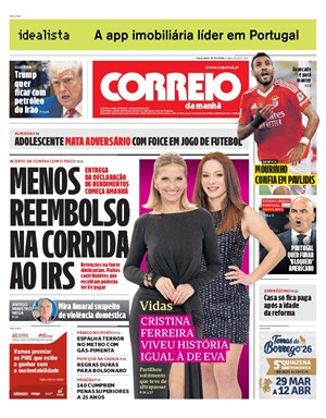 Capa de Correio da Manhã