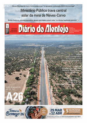Capa de Diário do Alentejo
