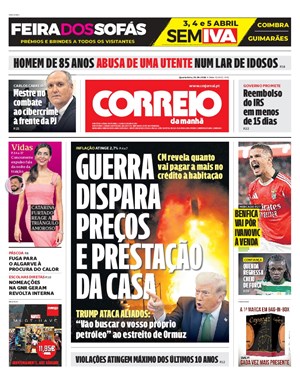 Capa de Correio da Manhã