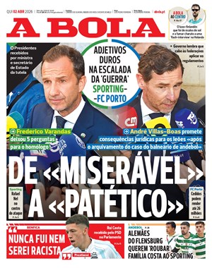 Capa de A Bola