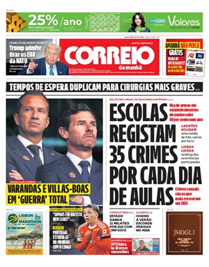 Capa de Correio da Manhã