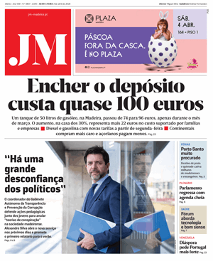 Capa de Jornal Madeira