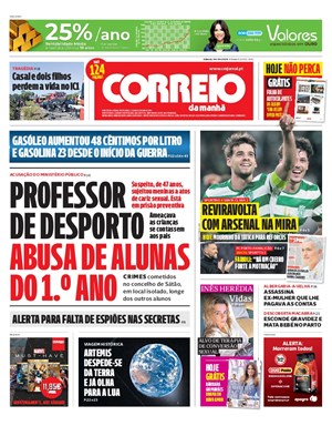 Capa de Correio da Manhã