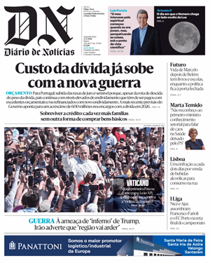Capa de Diário de Notícias