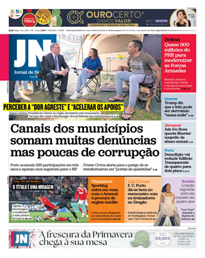 Capa de Jornal de Notícias
