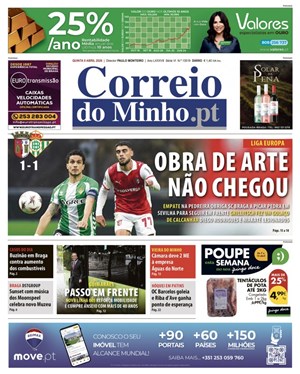 Capa de Correio do Minho