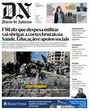 Capa de Diário de Notícias
