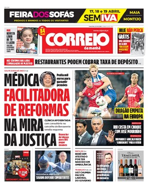 Capa de Correio da Manhã