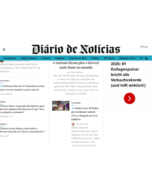 Capa de Diário de Notícias