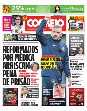 Capa de Correio da Manhã