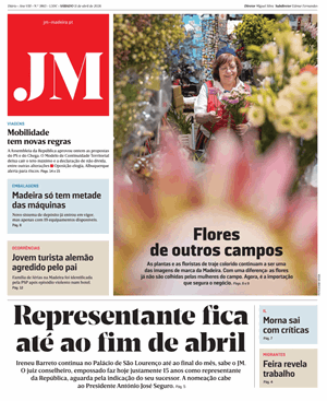 Capa de Jornal Madeira