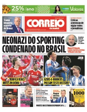 Capa de Correio da Manhã