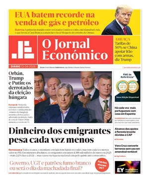 Capa de Jornal Económico