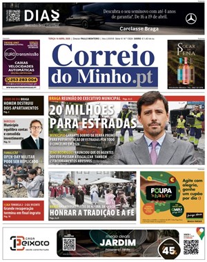 Capa de Correio do Minho