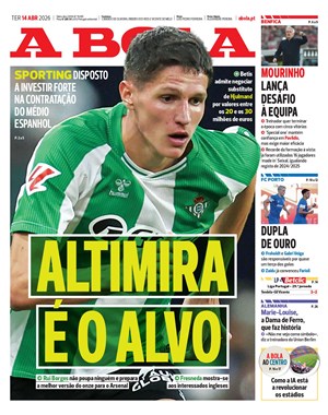 Capa de A Bola
