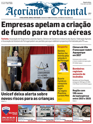 Capa de Açoriano Oriental