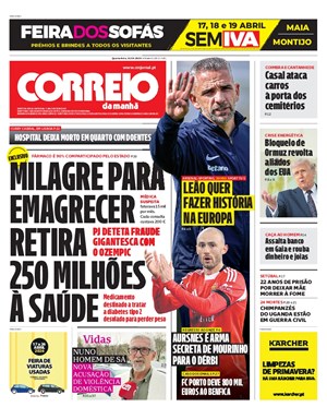 Capa de Correio da Manhã