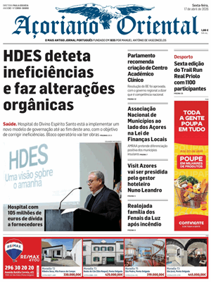 Capa de Açoriano Oriental