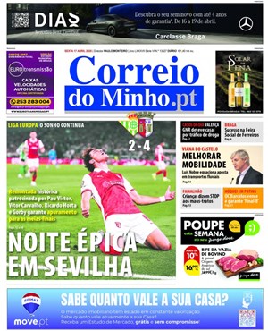 Capa de Correio do Minho