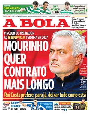 Capa de A Bola