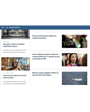 Capa de Açoriano Oriental