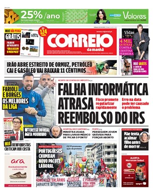 Capa de Correio da Manhã