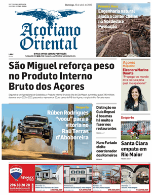 Capa de Açoriano Oriental