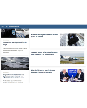 Capa de Açoriano Oriental