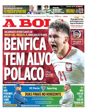 Capa de A Bola