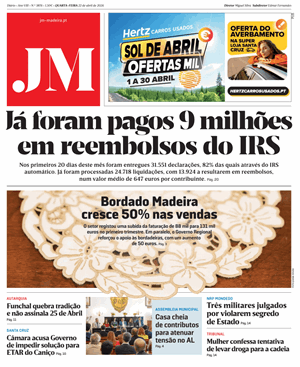 Capa de Jornal Madeira