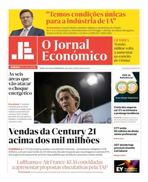 Capa de Jornal Económico