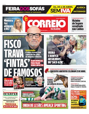Capa de Correio da Manhã