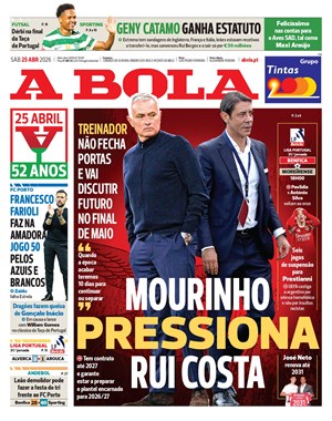 Capa de A Bola