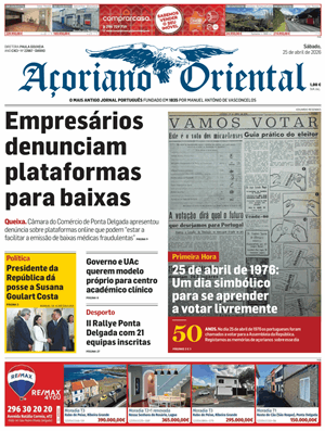 Capa de Açoriano Oriental
